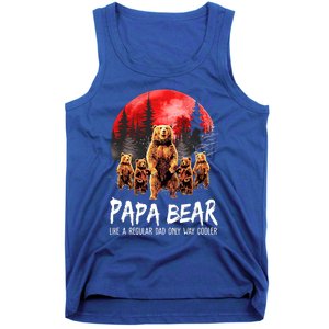 Papa Bear Like A Regular Grandpa Only Way Cooler Bear Gift Tank Top