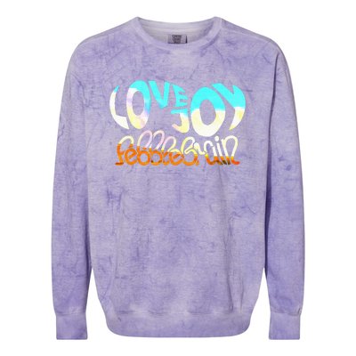 Pebblee Braines Lovejoys Classic Colorblast Crewneck Sweatshirt