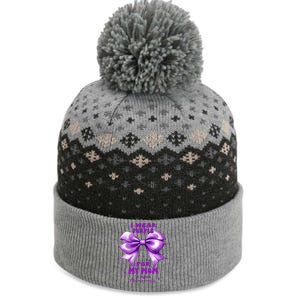 Purple Bow Lupus Awareness For My Mom The Baniff Cuffed Pom Beanie