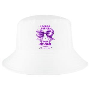 Purple Bow Lupus Awareness For My Mom Cool Comfort Performance Bucket Hat