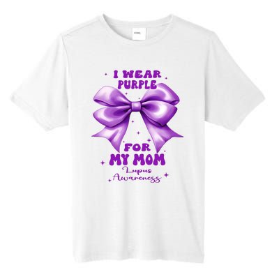 Purple Bow Lupus Awareness For My Mom Tall Fusion ChromaSoft Performance T-Shirt