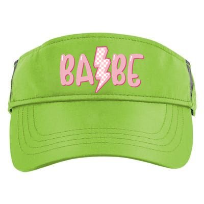 Pink Babe Lightning Bolt Little Adult Drive Performance Visor