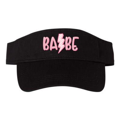 Pink Babe Lightning Bolt Little Valucap Bio-Washed Visor