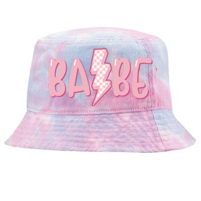 Pink Babe Lightning Bolt Little Tie-Dyed Bucket Hat