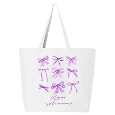 Purple Bow Lupus Awareness 25L Jumbo Tote