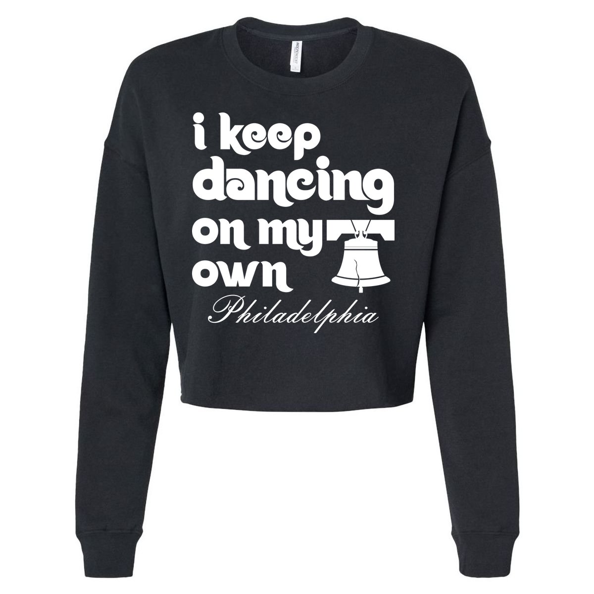 Philly Baseball Lovers Fans Keep I Keep Dancing On My Own Cropped Pullover Crew