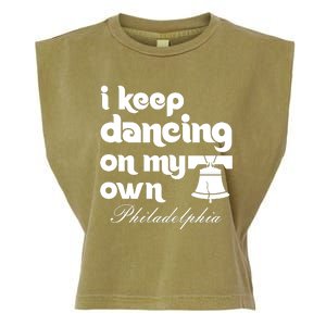 Philly Baseball Lovers Fans Keep I Keep Dancing On My Own Garment-Dyed Women's Muscle Tee