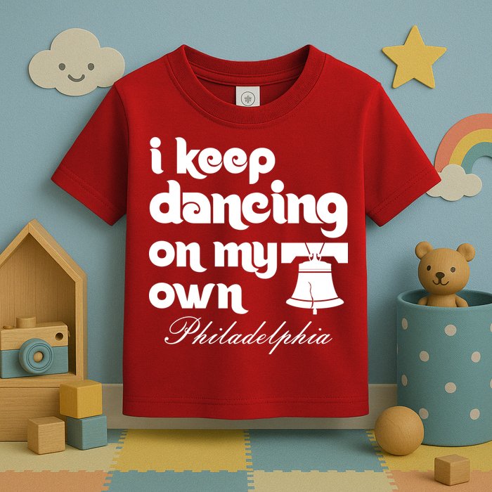 Philly Baseball Lovers Fans Keep I Keep Dancing On My Own Toddler T-Shirt