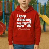 Philly Baseball Lovers Fans Keep I Keep Dancing On My Own Kids Hoodie