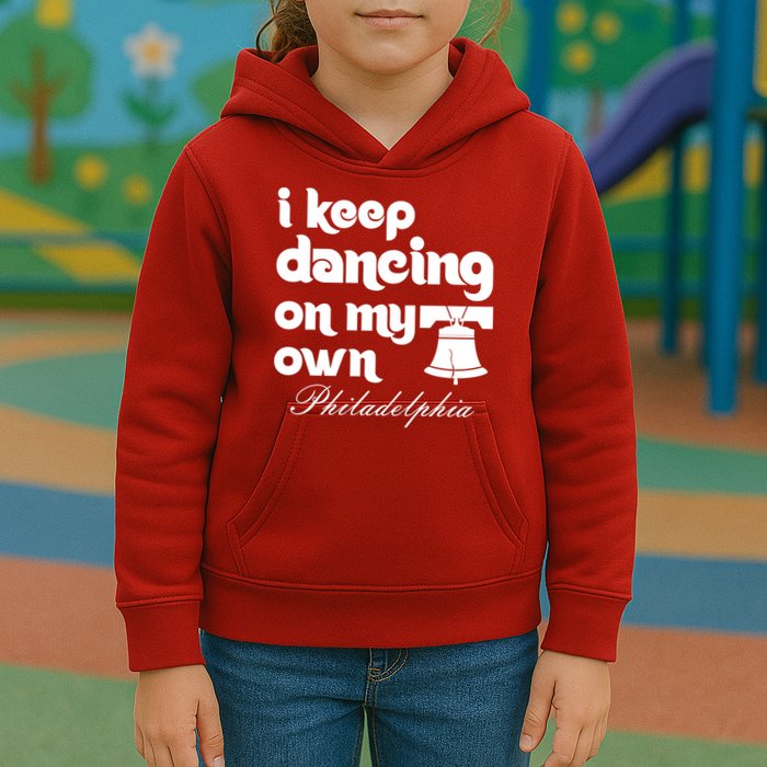 Philly Baseball Lovers Fans Keep I Keep Dancing On My Own Kids Hoodie