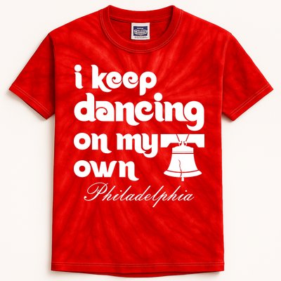 Philly Baseball Lovers Fans Keep I Keep Dancing On My Own Kids Tie-Dye T-Shirt