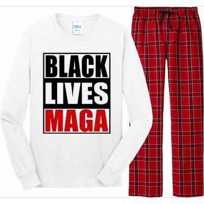 Protrump Black Lives Maga Long Sleeve Pajama Set