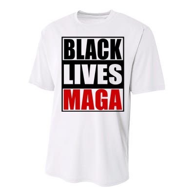 Protrump Black Lives Maga Performance Sprint T-Shirt