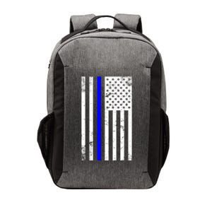 Police Blue Line American Flag Vector Backpack