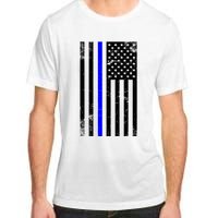 Police Blue Line American Flag Adult ChromaSoft Performance T-Shirt