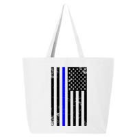 Police Blue Line American Flag 25L Jumbo Tote