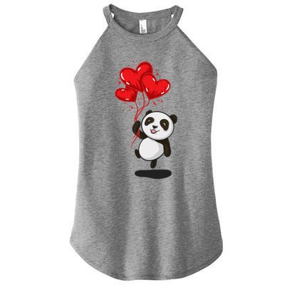 Panda Bear Love Valentines Day Gift Women’s Perfect Tri Rocker Tank