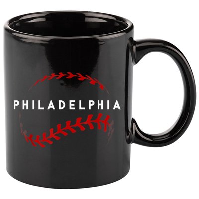 Philly Baseball Lovers Vintage Baseball Fans 11oz C Handle Ceramic Mug