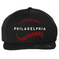 Philly Baseball Lovers Vintage Baseball Fans Wool Snapback Cap