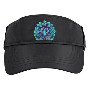 Peacock Bird Lover Illustration Adult Drive Performance Visor