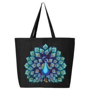 Peacock Bird Lover Illustration 25L Jumbo Tote