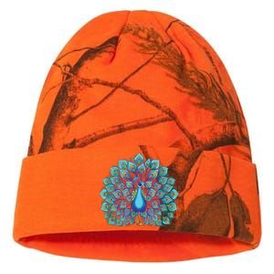 Peacock Bird Lover Illustration Kati Licensed 12" Camo Beanie