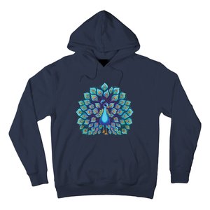 Peacock Bird Lover Illustration Hoodie