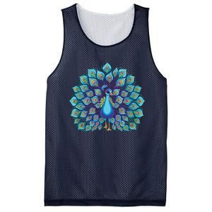 Peacock Bird Lover Illustration Mesh Reversible Basketball Jersey Tank