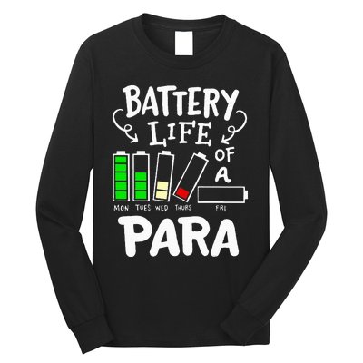 Para Battery Life Of A Para Long Sleeve Shirt