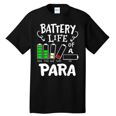 Para Battery Life Of A Para Tall T-Shirt