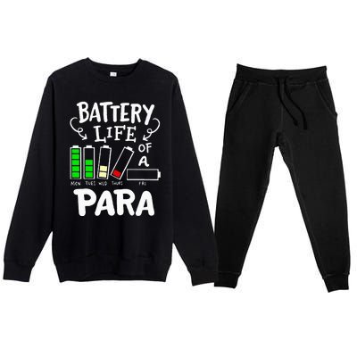 Para Battery Life Of A Para Premium Crewneck Sweatsuit Set