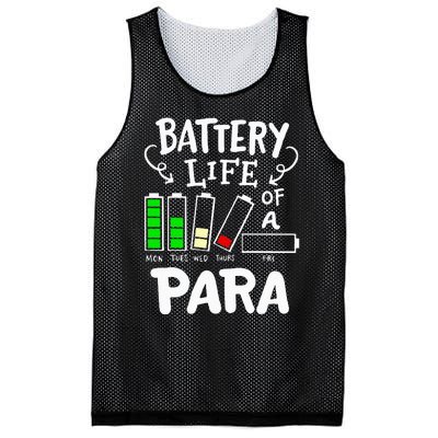 Para Battery Life Of A Para Mesh Reversible Basketball Jersey Tank