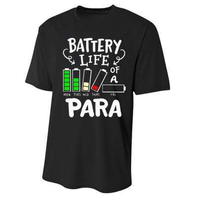 Para Battery Life Of A Para Performance Sprint T-Shirt