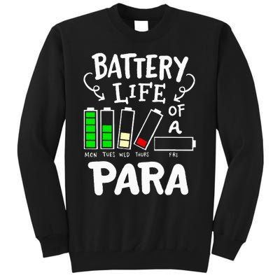 Para Battery Life Of A Para Tall Sweatshirt