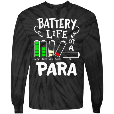 Para Battery Life Of A Para Tie-Dye Long Sleeve Shirt