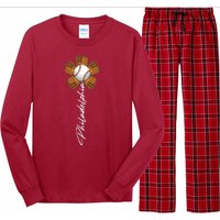 Philadelphia Baseball Mitt Flower Baseball Fan Long Sleeve Pajama Set