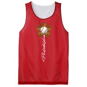 Philadelphia Baseball Mitt Flower Baseball Fan Mesh Reversible Basketball Jersey Tank