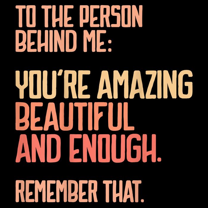 Person Behind Me You're Amazing Beautiful Enough You Matter Pom Pom 12in Knit Beanie