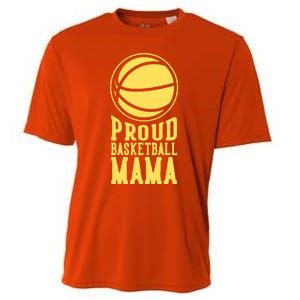 Proud Basketball Mama Mom Mother Gift Cooling Performance Crew T-Shirt