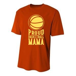 Proud Basketball Mama Mom Mother Gift Performance Sprint T-Shirt