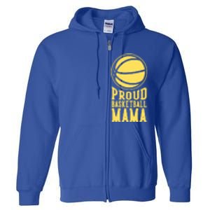 Proud Basketball Mama Mom Mother Gift Full Zip Hoodie