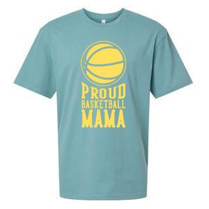 Proud Basketball Mama Mom Mother Gift Sueded Cloud Jersey T-Shirt