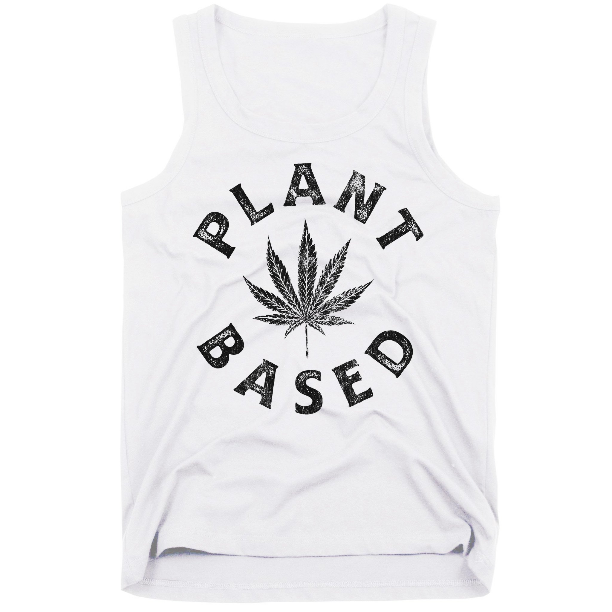 Plant Based Marijuana Leaf Weed Cannabis Pot Smoker Tank Top