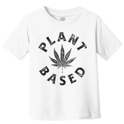 Plant Based Marijuana Leaf Weed Cannabis Pot Smoker Toddler T-Shirt