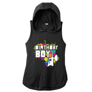 Paintball Birthday Matching Family Set Outfit Premium Ladies PosiCharge Tri-Blend Wicking Draft Hoodie Tank