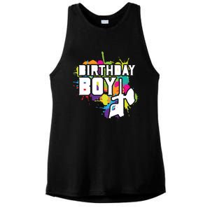 Paintball Birthday Matching Family Set Outfit Premium Ladies PosiCharge Tri-Blend Wicking Tank