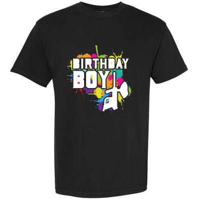 Paintball Birthday Matching Family Set Outfit Premium Garment-Dyed Heavyweight T-Shirt