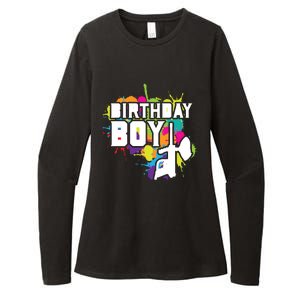 Paintball Birthday Matching Family Set Outfit Premium Womens CVC Long Sleeve Shirt