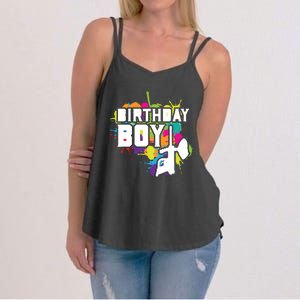 Paintball Birthday Matching Family Set Outfit Premium Women's Strappy Tank