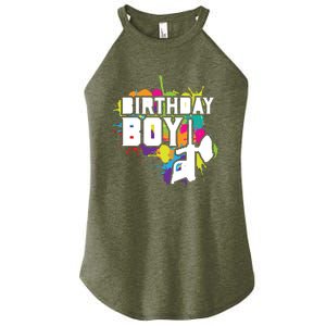 Paintball Birthday Matching Family Set Outfit Premium Women's Perfect Tri Rocker Tank